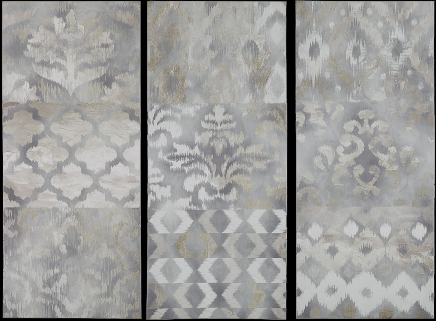 Hazy Illusion Natural Artwork, Set of 3 - Thumbnail - Image 1