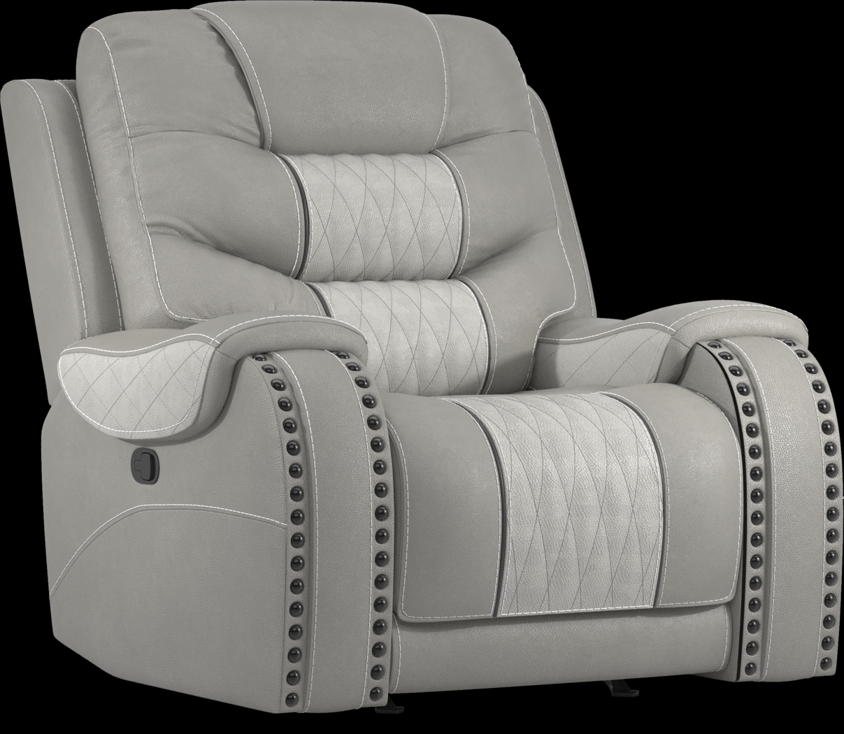 Eric Church Highway To Home Headliner Gray Leather Recliner - Thumbnail - Image 1