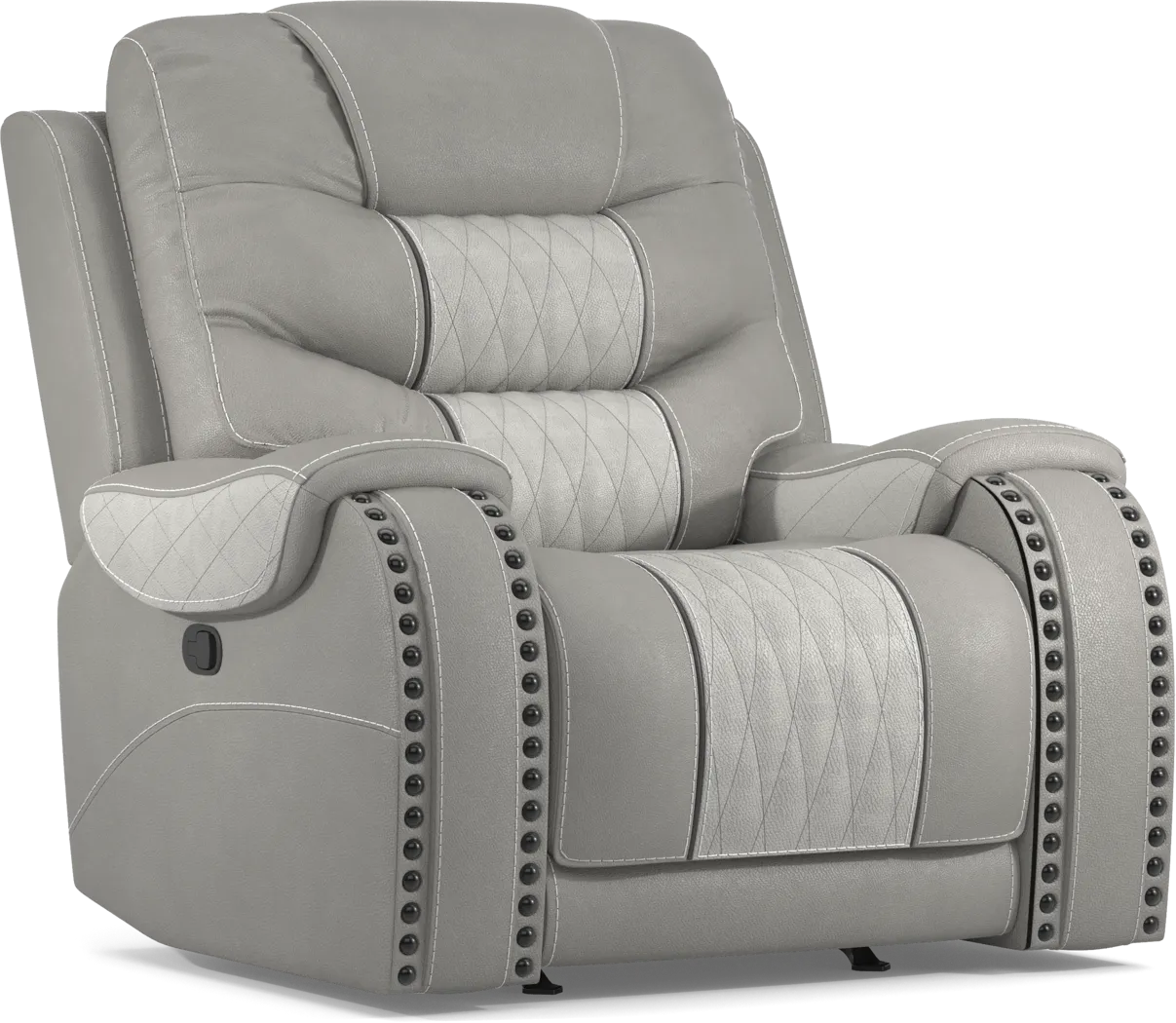 Eric Church Highway To Home Headliner Gray Leather 3 Pc Living Room with Reclining Sofa - Thumbnail - Image 7