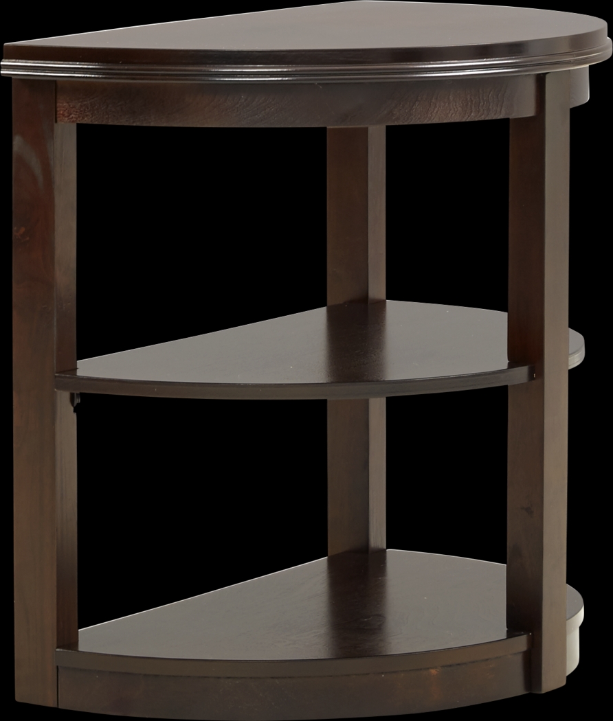 Healey Brown Cherry Chairside Table - Thumbnail - Image 1