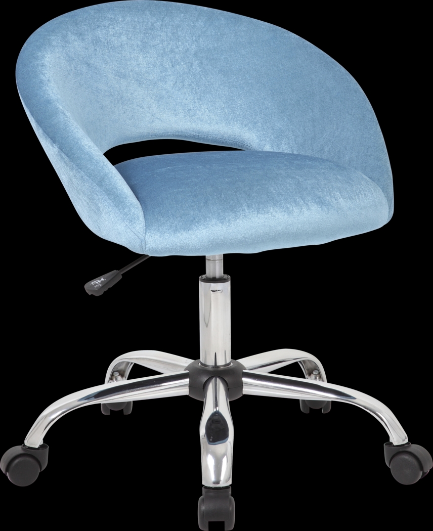 Healy Light Blue Desk Chair - Thumbnail - Image 1