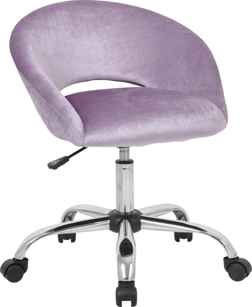 Healy Purple Desk Chair - Thumbnail - Image 1
