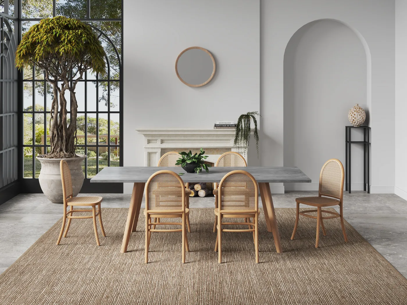 Heartnite Natural Dining Chair, Set of 2 - Thumbnail - Image 2