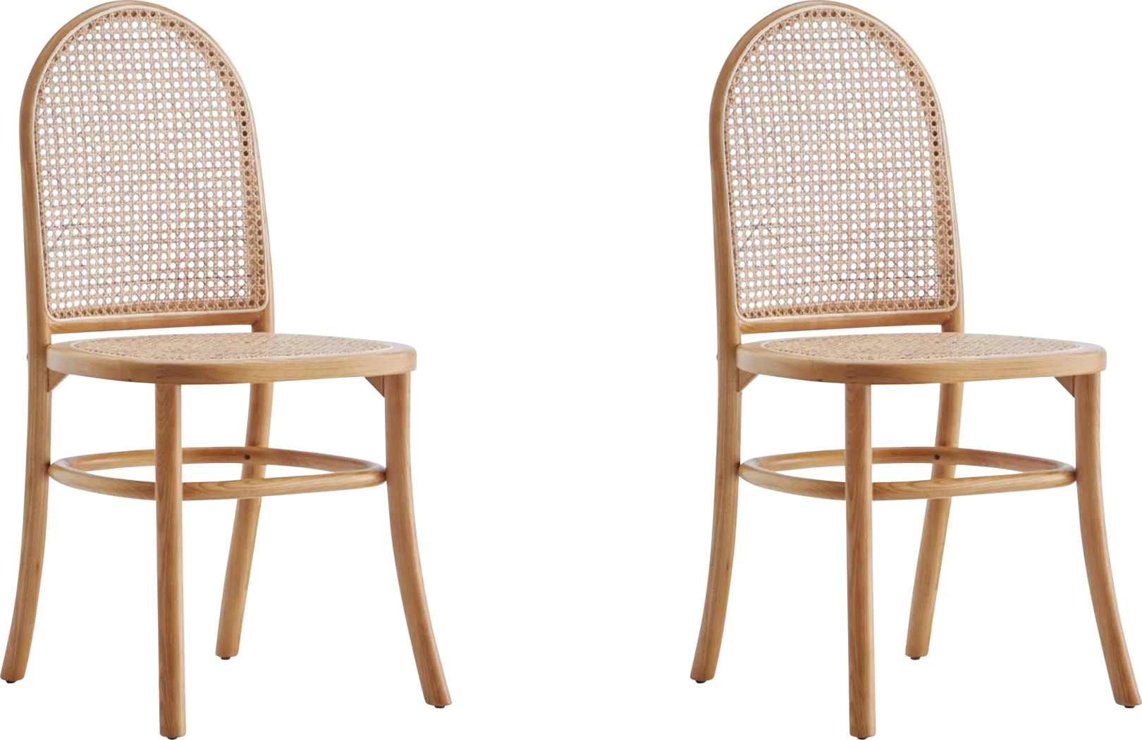 Heartnite Natural Dining Chair, Set of 2 - Thumbnail - Image 1