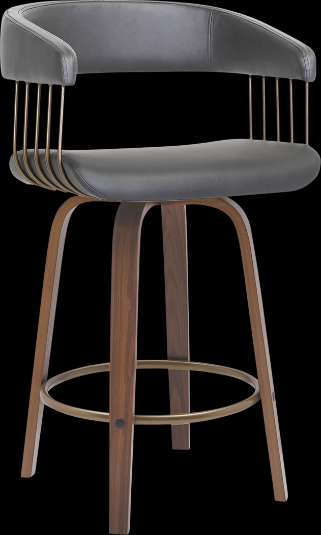 Hearttime I Gray Counter Height Stool - Thumbnail - Image 1