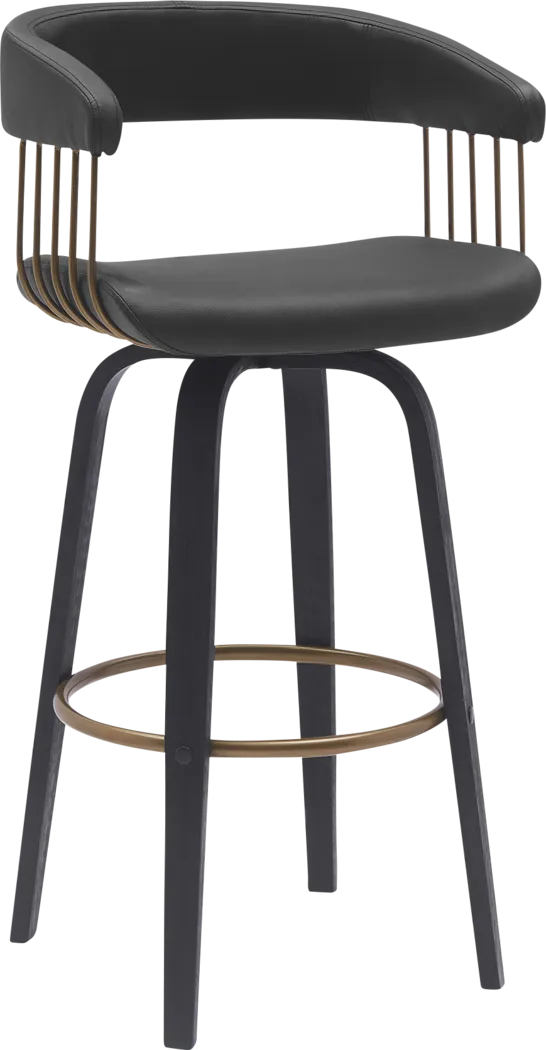 Hearttime II Black Barstool - Thumbnail - Image 1