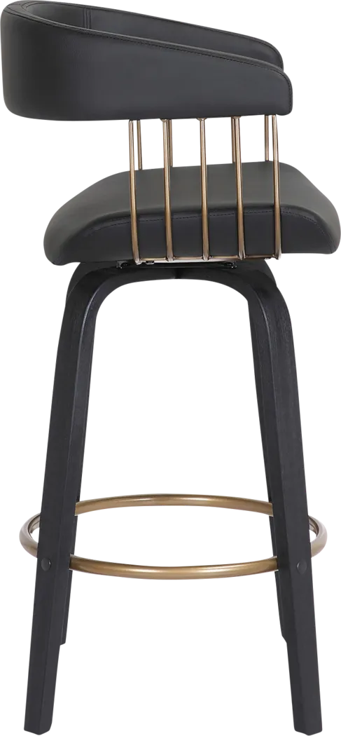 Hearttime II Black Counter Height Stool - Thumbnail - Image 11
