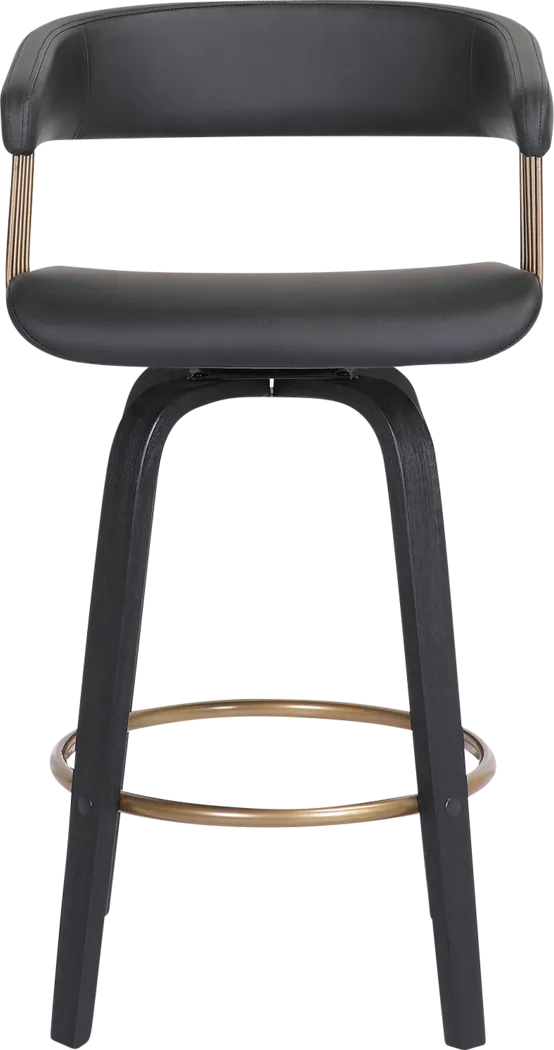 Hearttime II Black Counter Height Stool - Thumbnail - Image 7