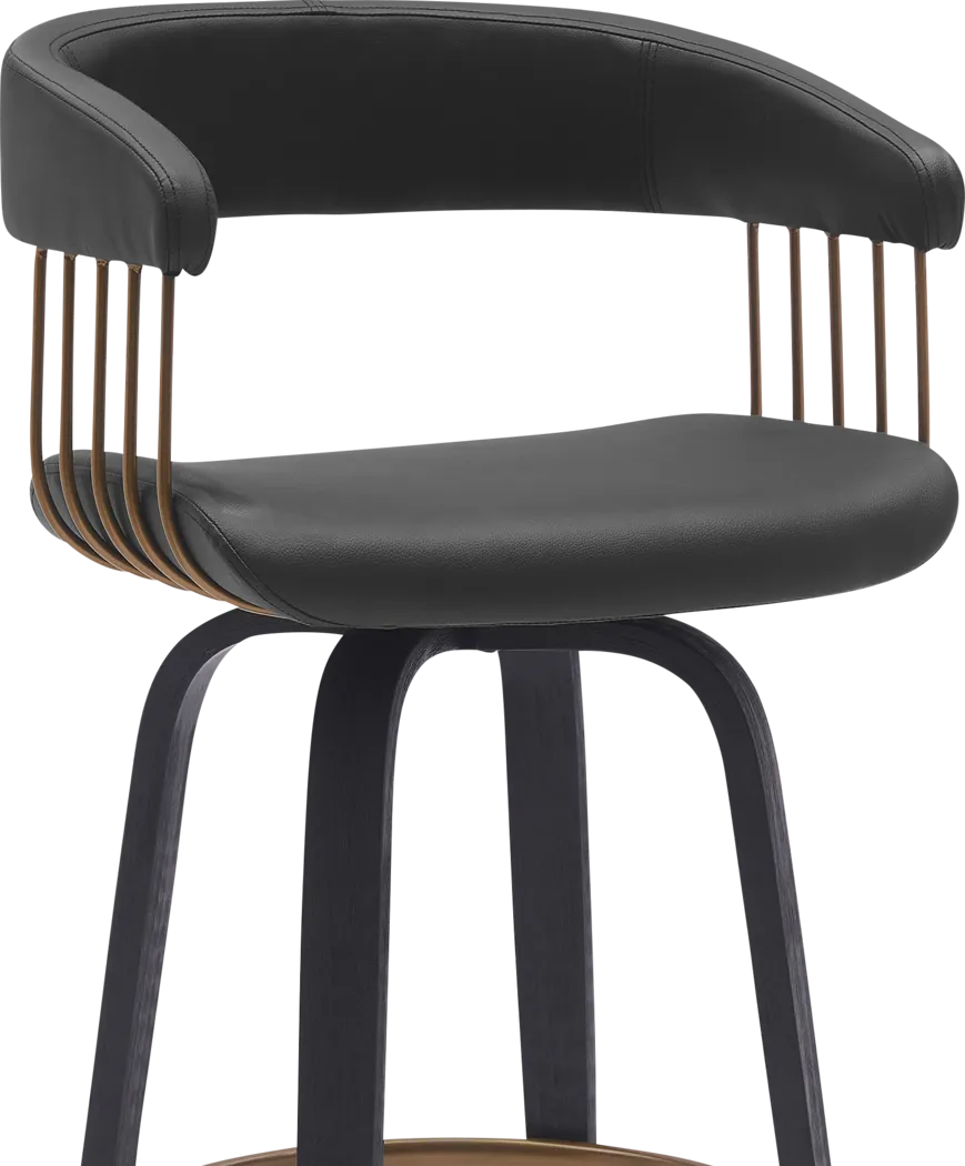 Hearttime II Black Counter Height Stool - Thumbnail - Image 8
