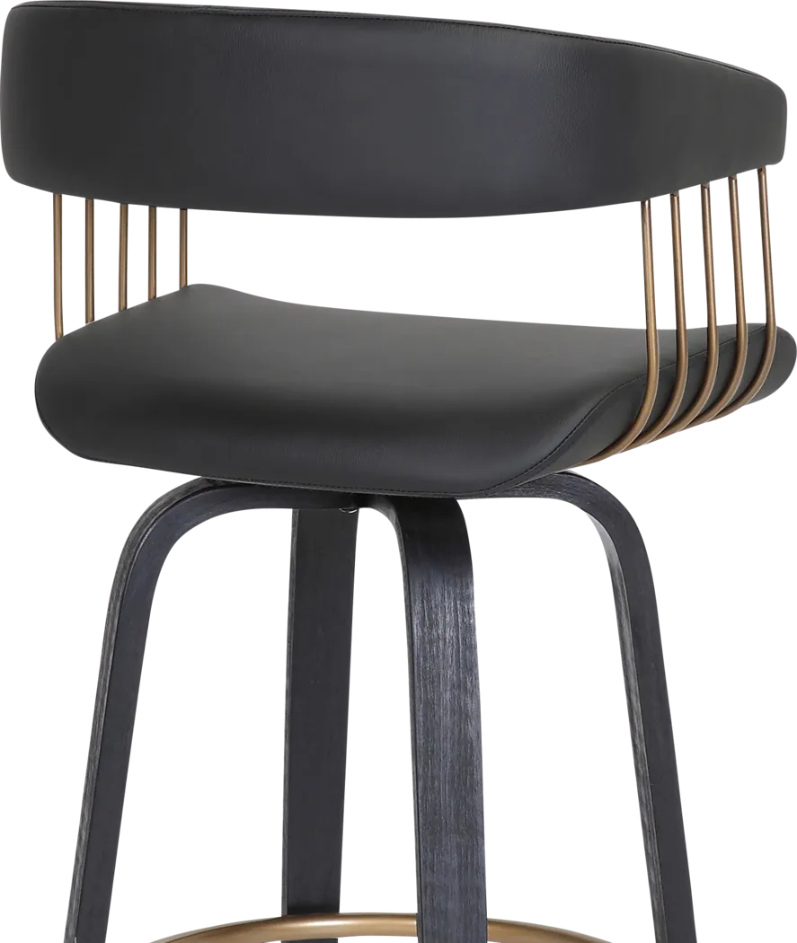 Hearttime II Black Counter Height Stool - Thumbnail - Image 10
