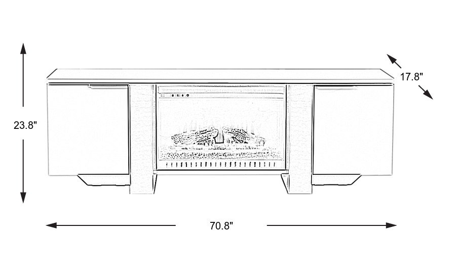 Dimension Image. Please refer to the Dimension Tab on this page for dimension details.