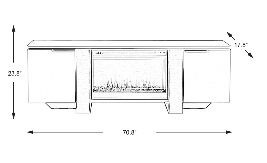 Dimension Image. Please refer to the Dimension Tab on this page for dimension details.