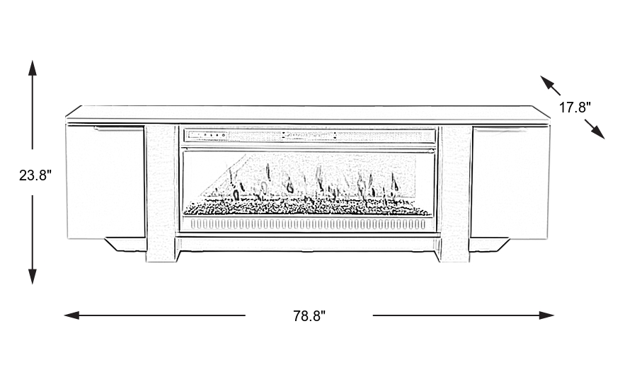 Dimension Image. Please refer to the Dimension Tab on this page for dimension details.