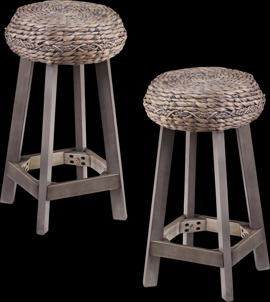 Hebberg Brown Counter Height Stool, Set of 2 - Thumbnail - Image 1