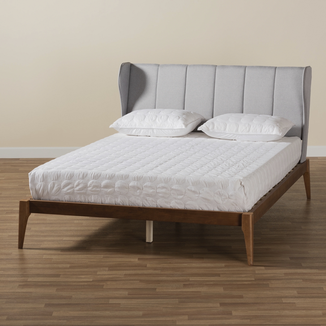 Hebbron Light Gray Queen Bed - Thumbnail - Image 3