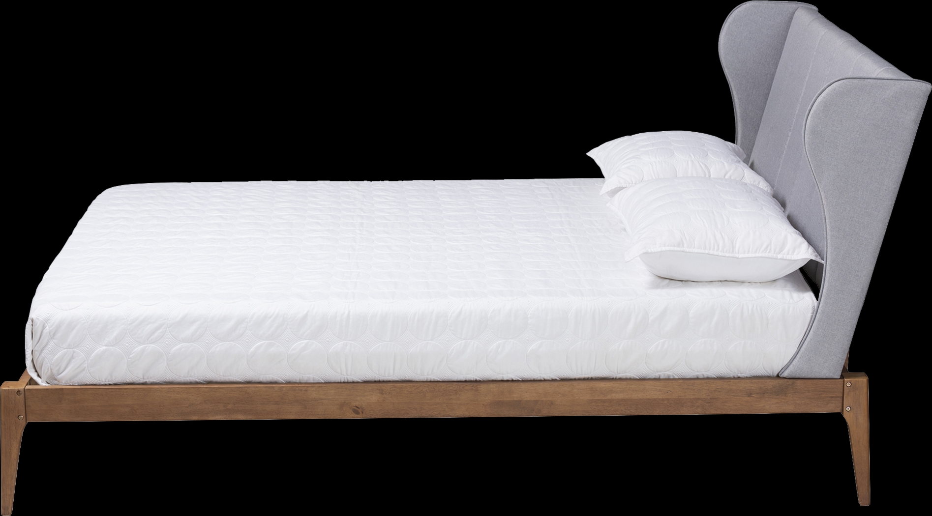 Hebbron Light Gray Queen Bed - Thumbnail - Image 4