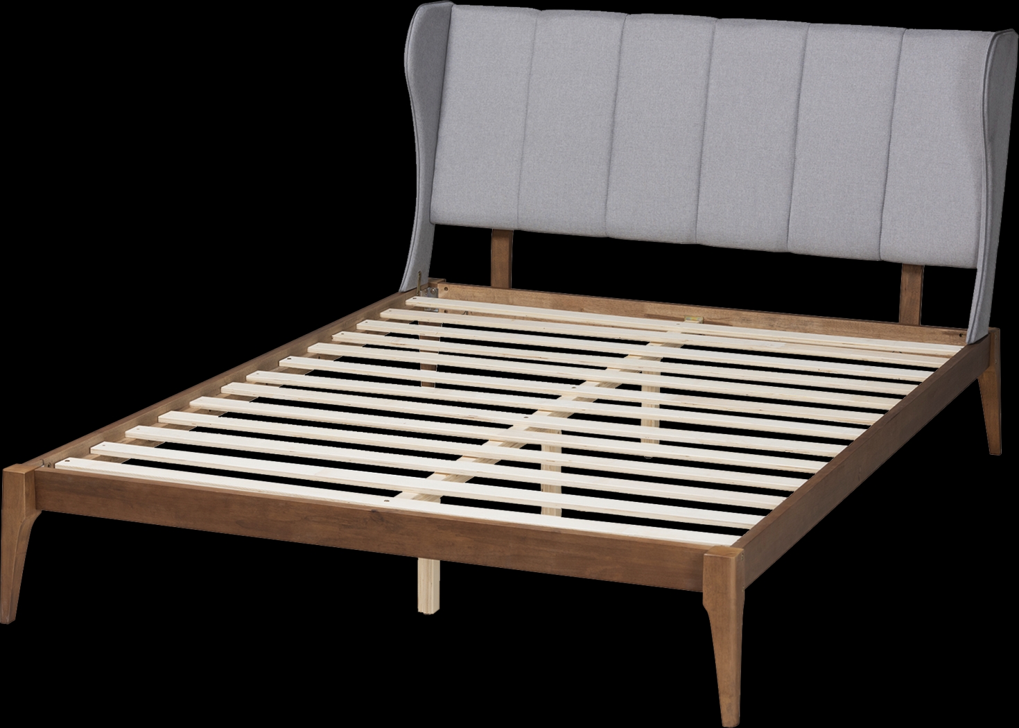 Hebbron Light Gray Queen Bed - Thumbnail - Image 5