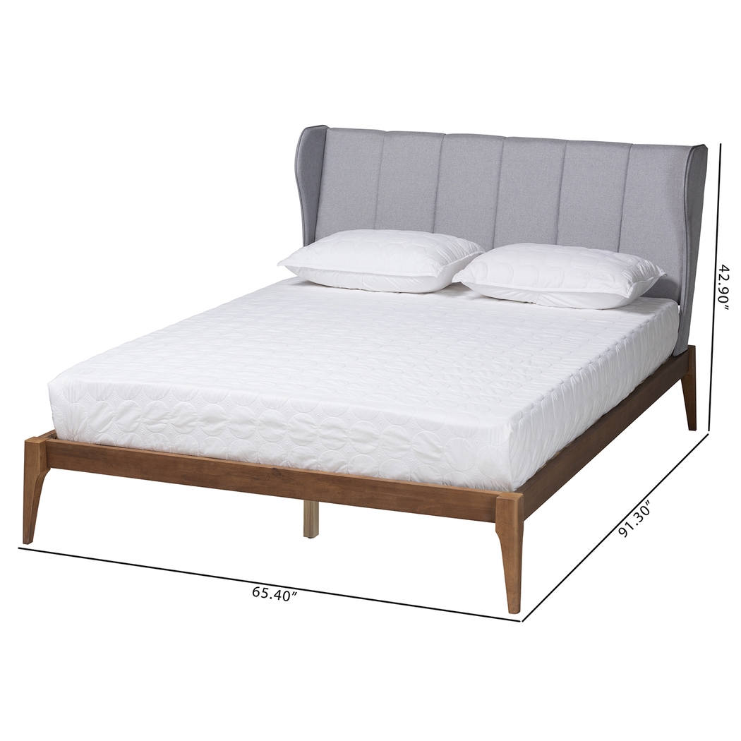 Hebbron Light Gray Queen Bed - Thumbnail - Image 9