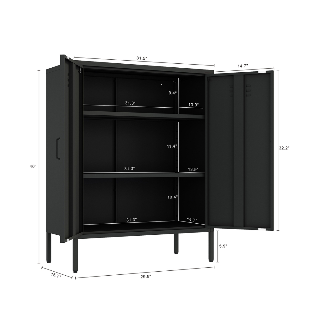 Hebnigan Black Accent Cabinet - Thumbnail - Image 8