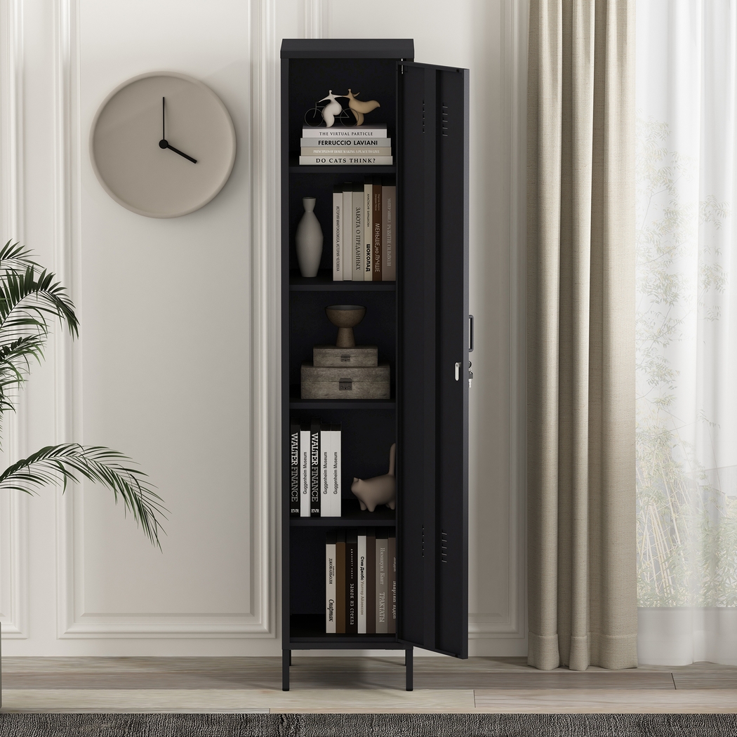 Hebnigan Black Storage Cabinet - Thumbnail - Image 3