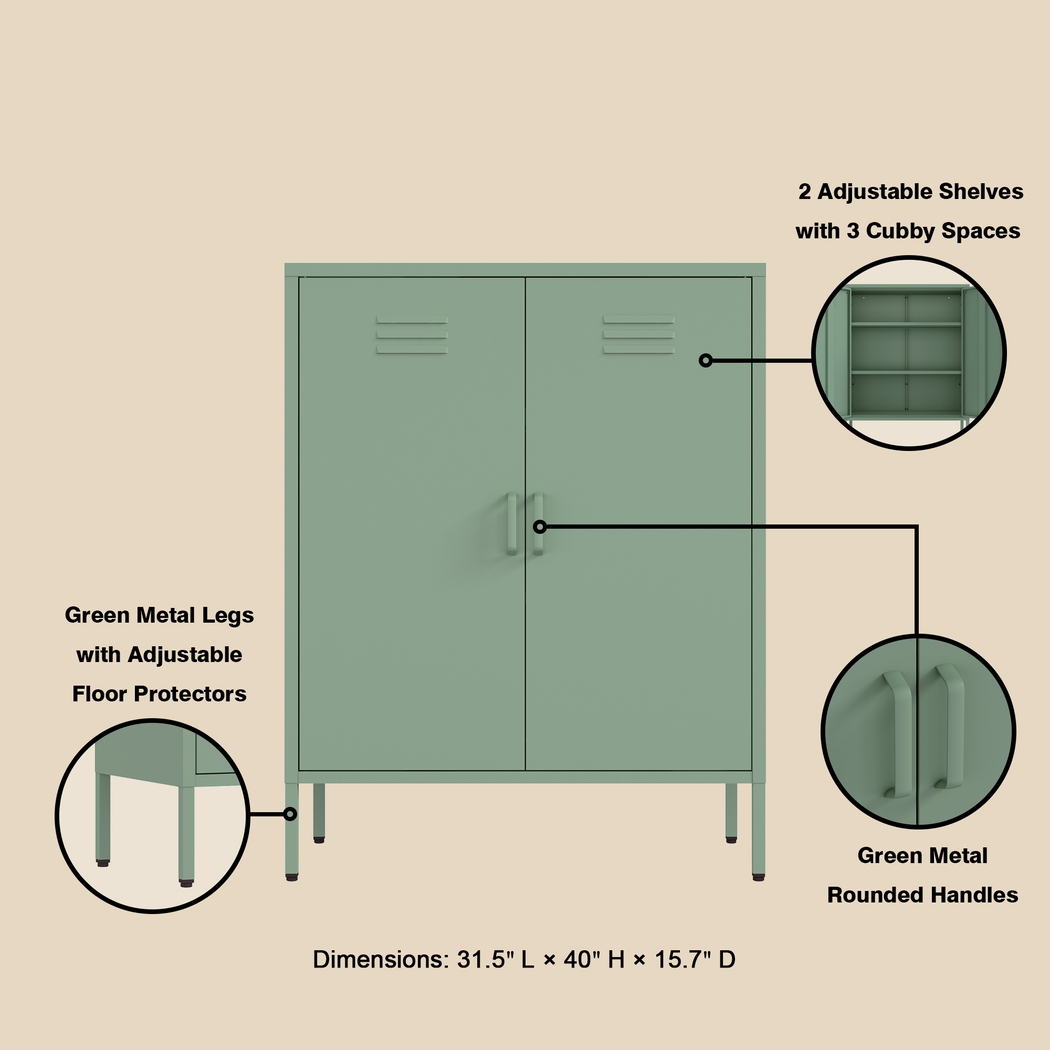 Hebnigan Green Accent Cabinet - Thumbnail - Image 8