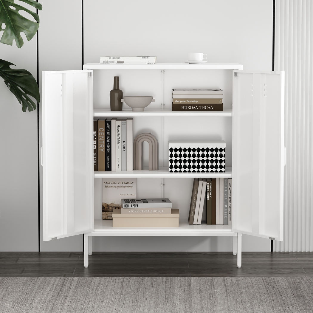Hebnigan White Accent Cabinet - Thumbnail - Image 3