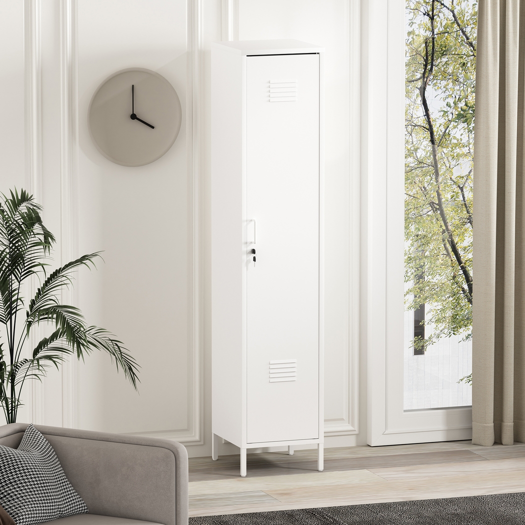 Hebnigan White Storage Cabinet - Thumbnail - Image 2