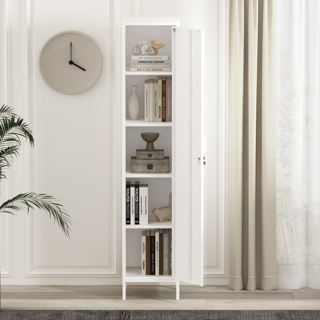 Hebnigan White Storage Cabinet - Thumbnail - Image 3