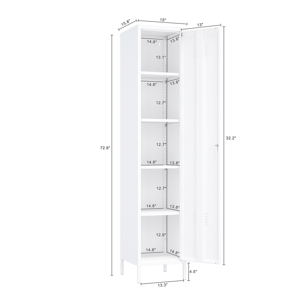 Hebnigan White Storage Cabinet - Thumbnail - Image 5