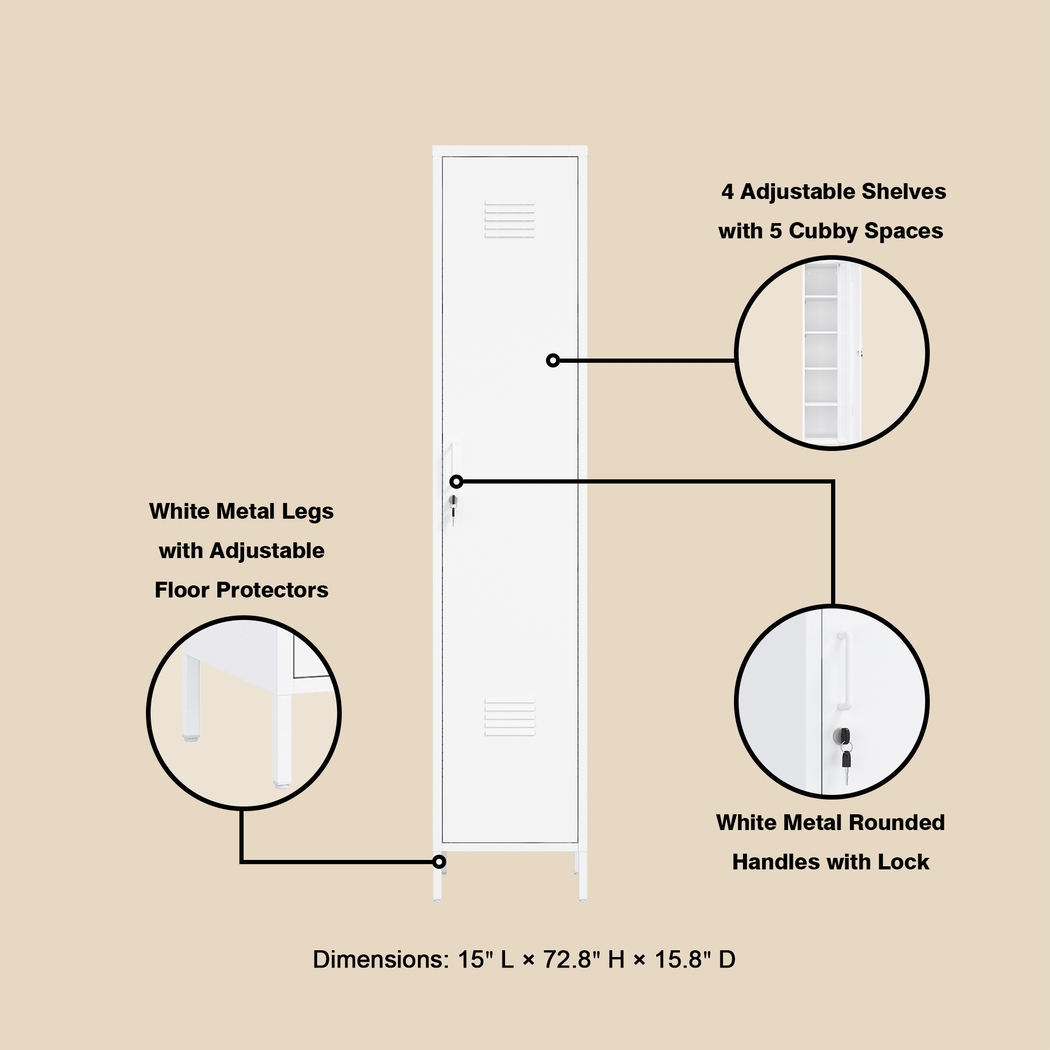 Hebnigan White Storage Cabinet - Thumbnail - Image 10