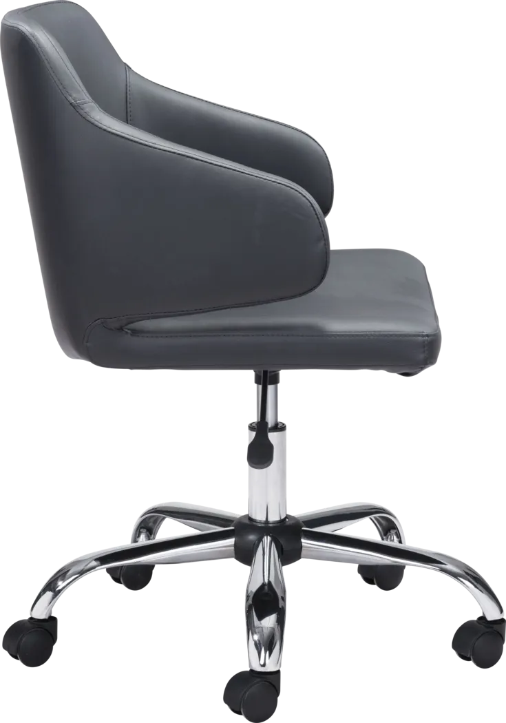 Heckney Black Office Chair - Thumbnail - Image 2