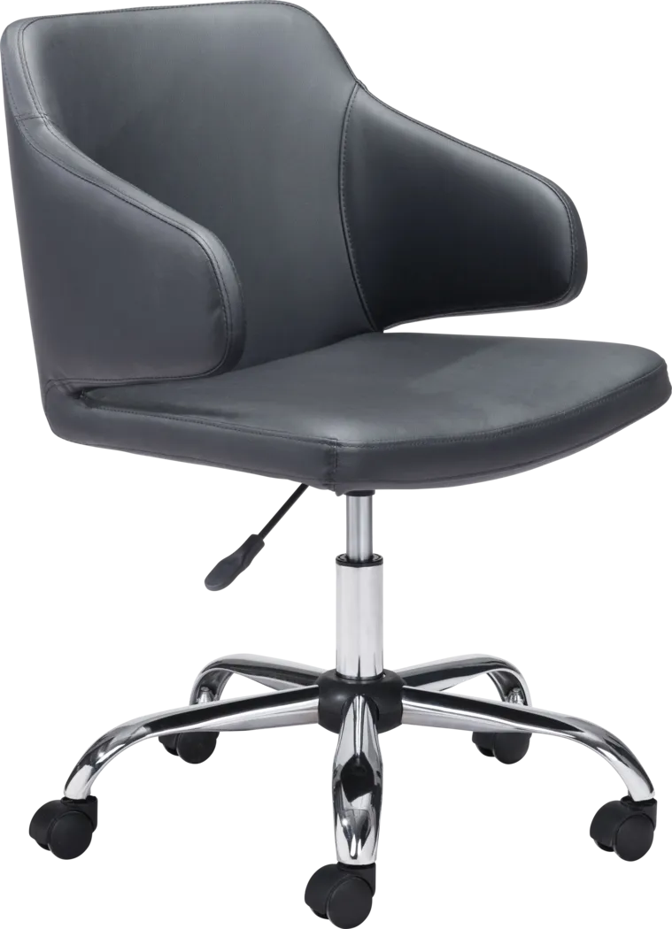 Heckney Black Office Chair - Thumbnail - Image 1