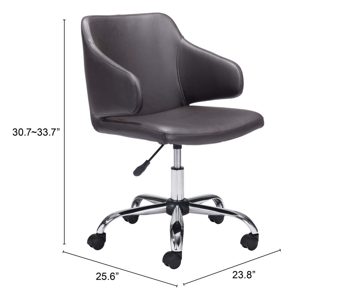 Heckney Brown Office Chair - Thumbnail - Image 7