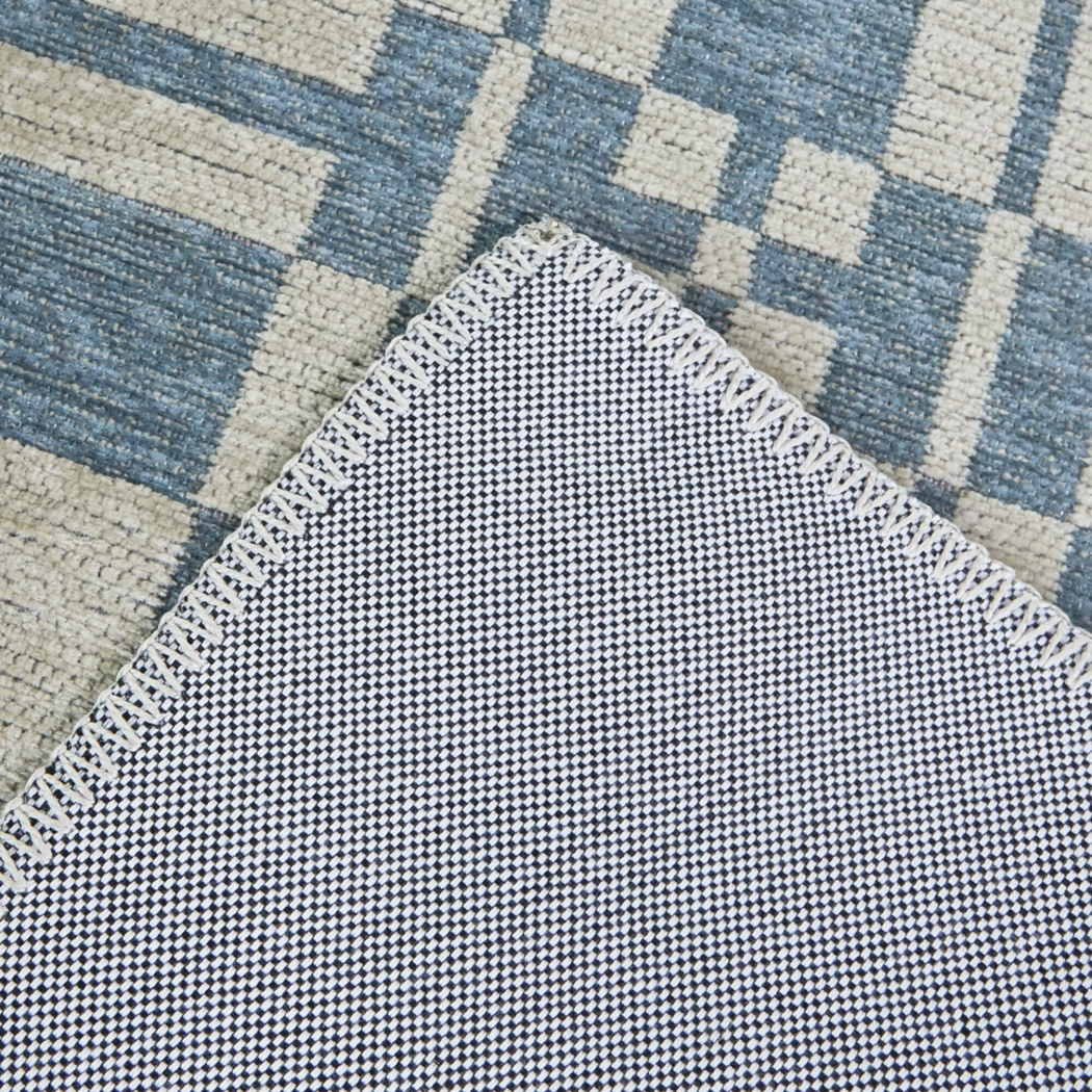 Hedis Blue 5'3 x 7' Rug - Thumbnail - Image 3