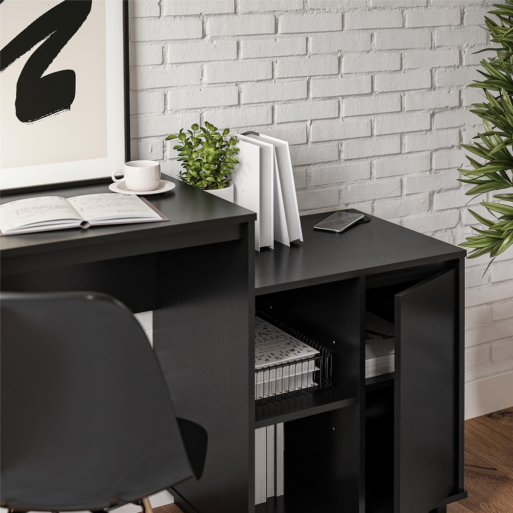 Hegbald Black Desk - Thumbnail - Image 5