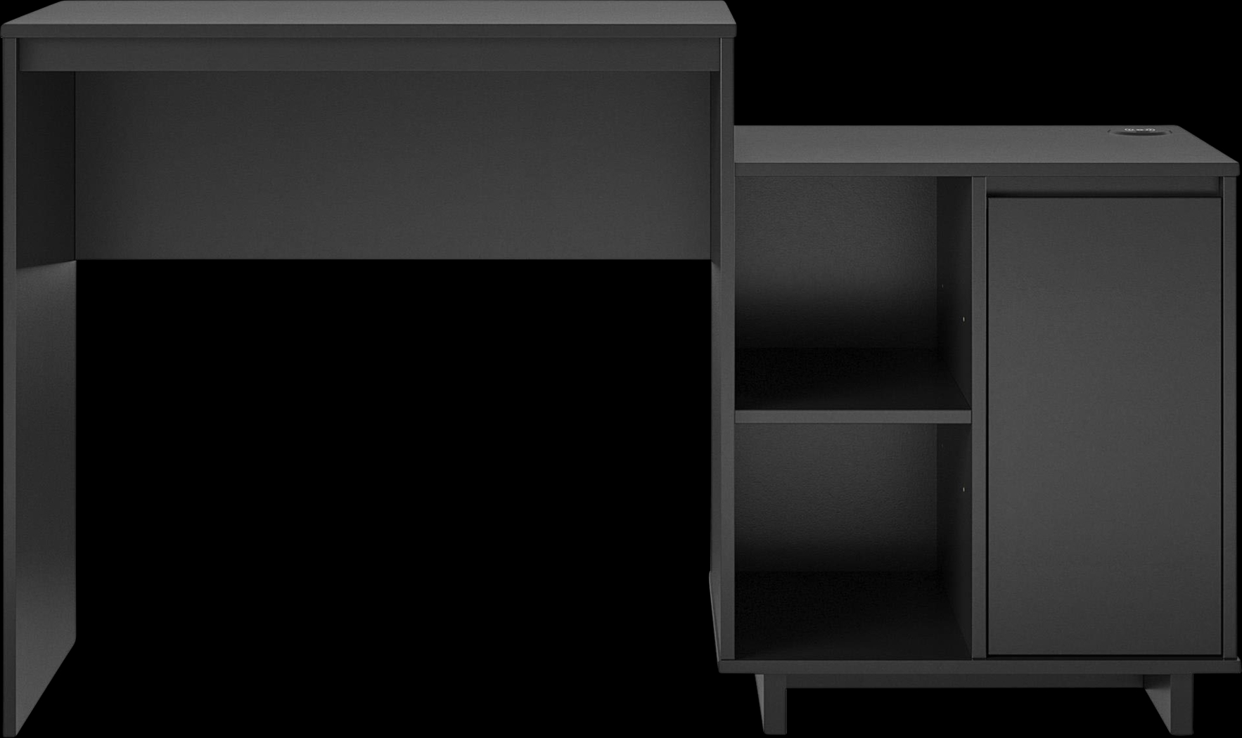 Hegbald Black Desk - Thumbnail - Image 6