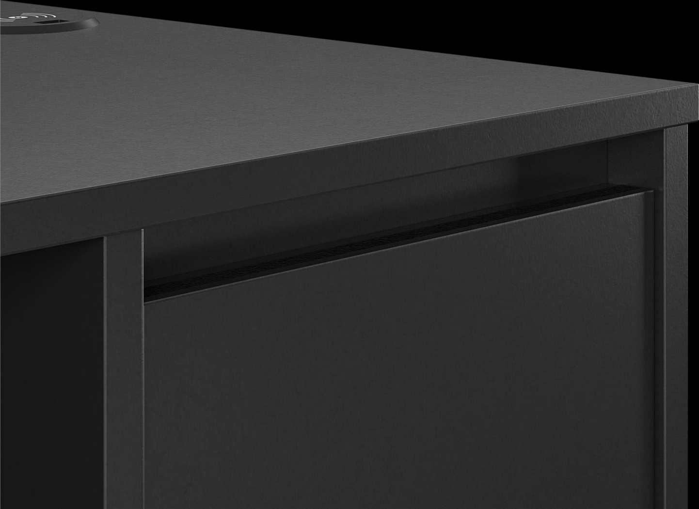 Hegbald Black Desk - Thumbnail - Image 7