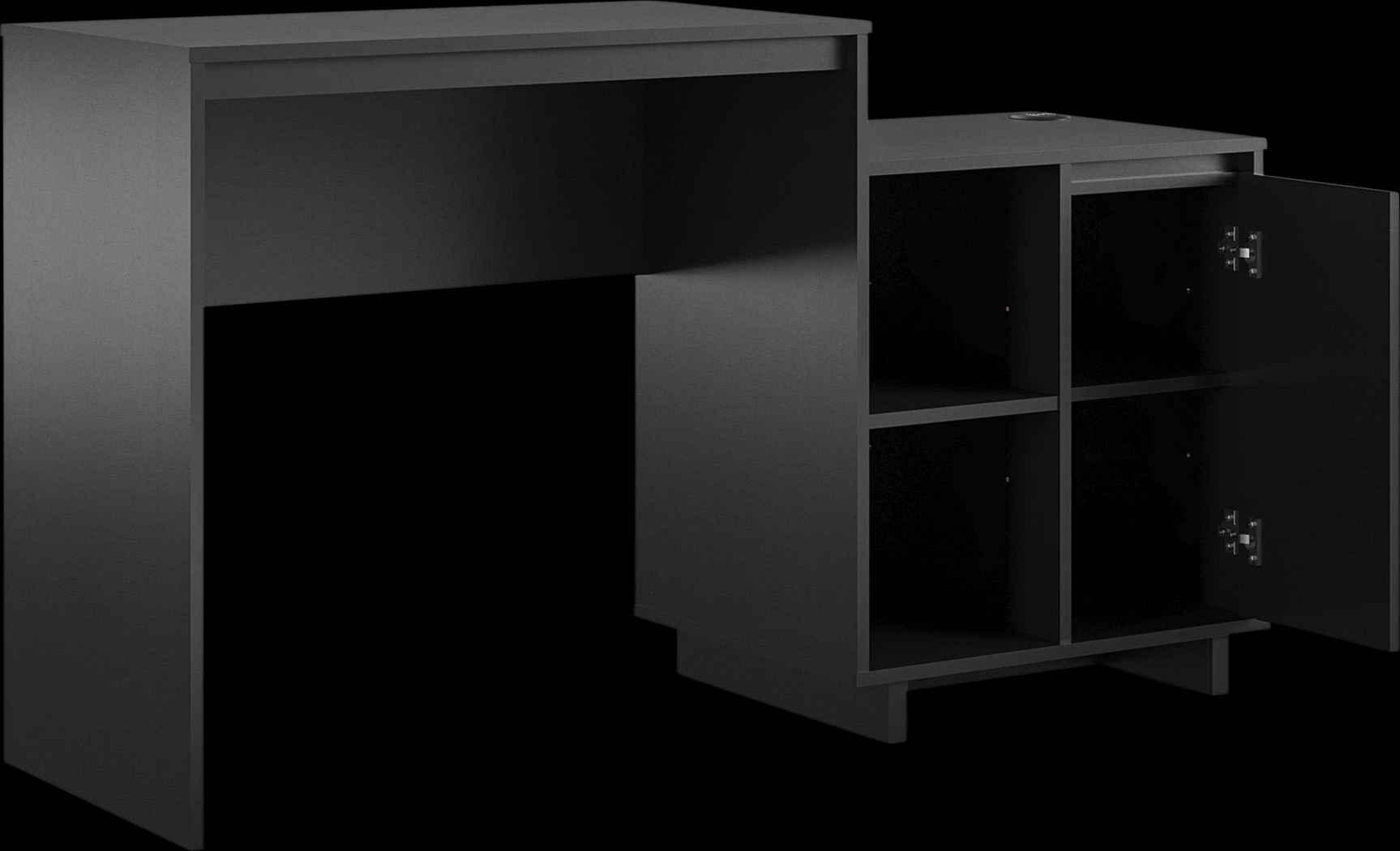 Hegbald Black Desk - Thumbnail - Image 9