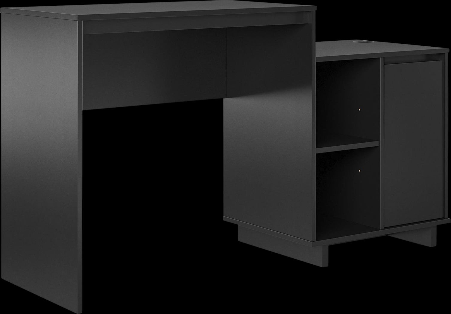 Hegbald Black Desk - Thumbnail - Image 1