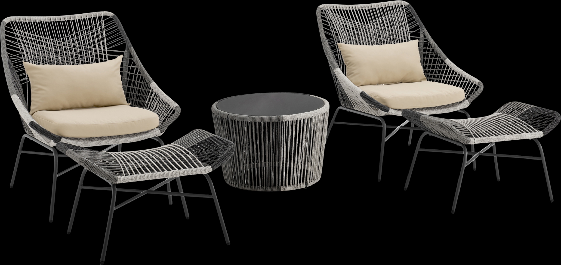 Heidelbaugh Cream 3 Pc Chat Set - Thumbnail - Image 4