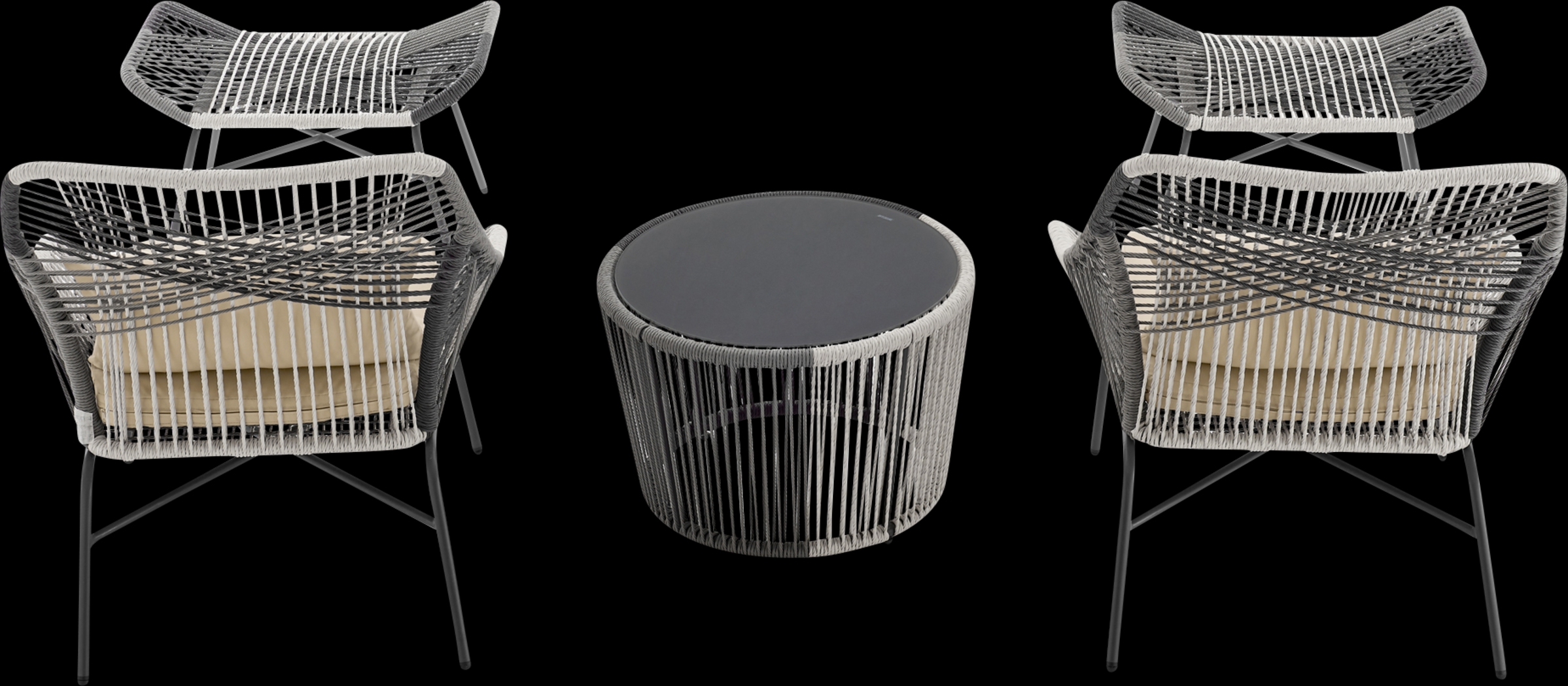 Heidelbaugh Cream 3 Pc Chat Set - Thumbnail - Image 5