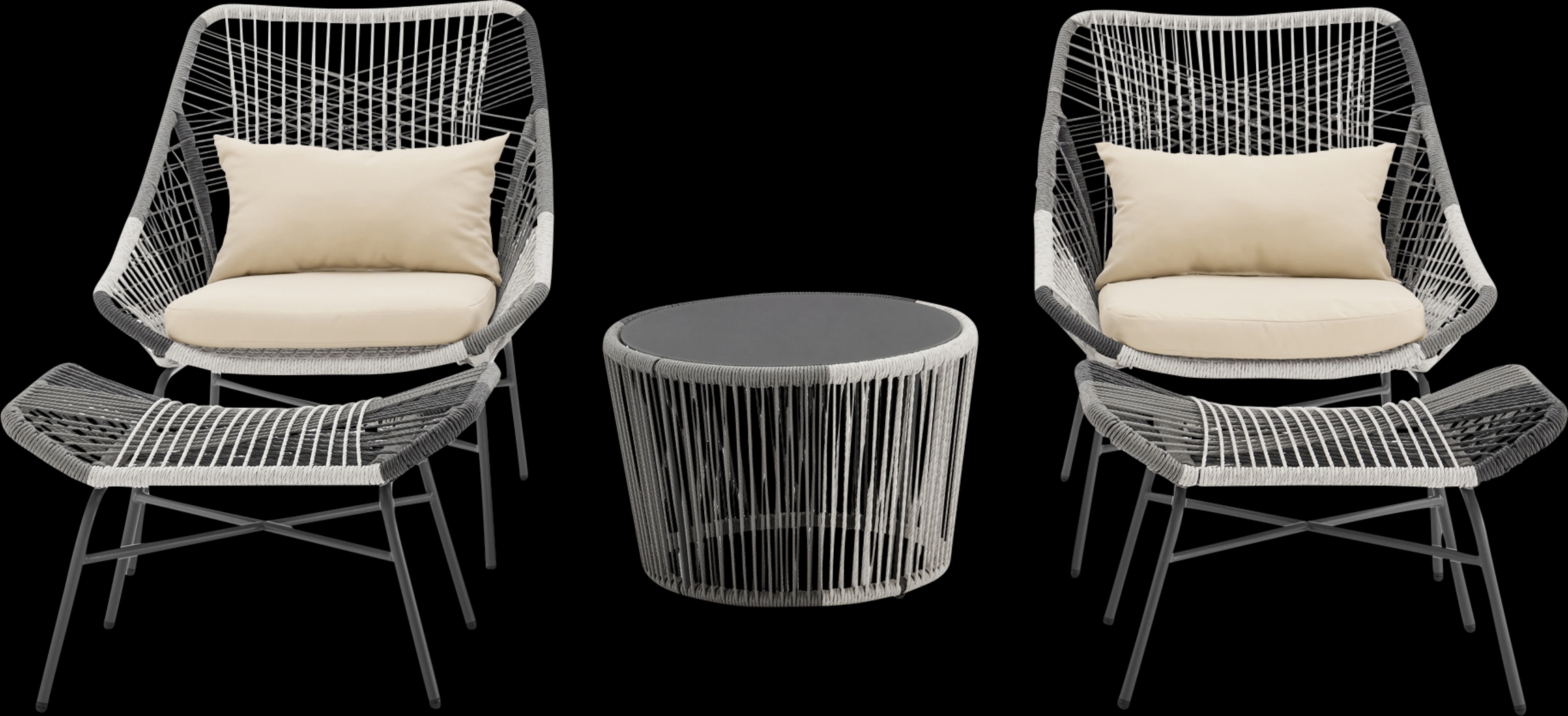 Heidelbaugh Cream 3 Pc Chat Set - Thumbnail - Image 1