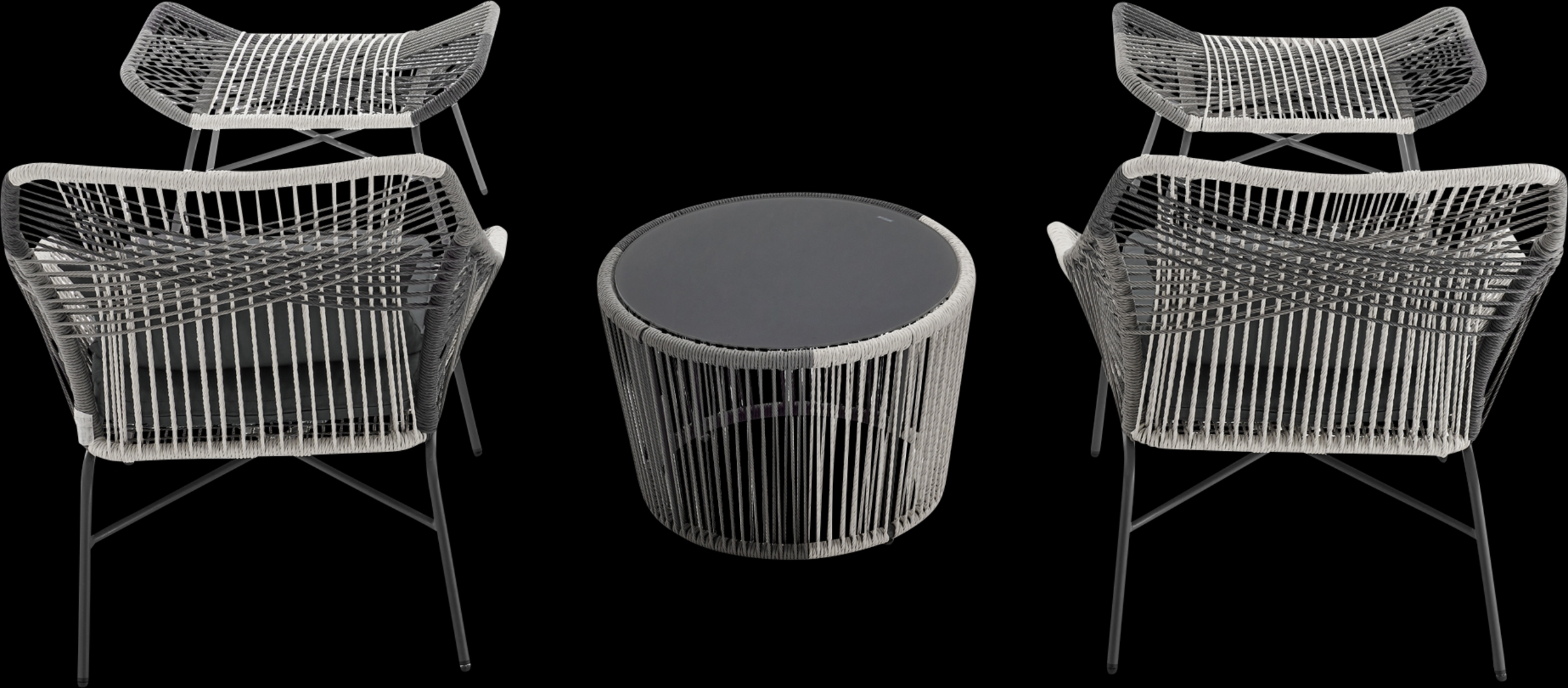 Heidelbaugh Gray 3 Pc Chat Set - Thumbnail - Image 5