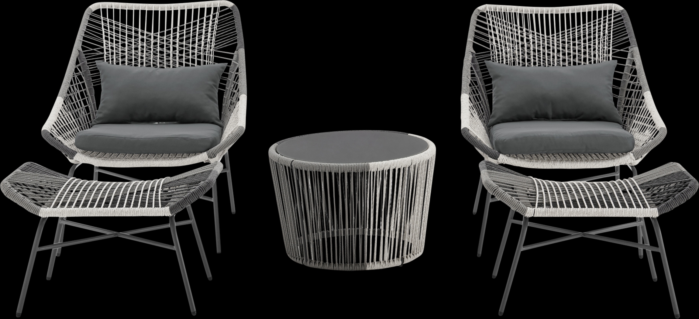 Heidelbaugh Gray 3 Pc Chat Set - Thumbnail - Image 1