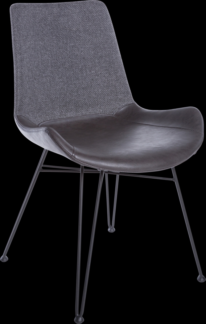 Heidiway Dark Gray Side Chair, Set of 2 - Thumbnail - Image 2