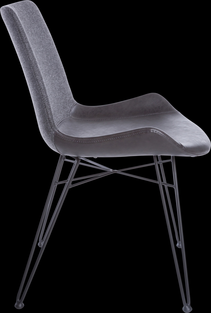 Heidiway Dark Gray Side Chair, Set of 2 - Thumbnail - Image 3