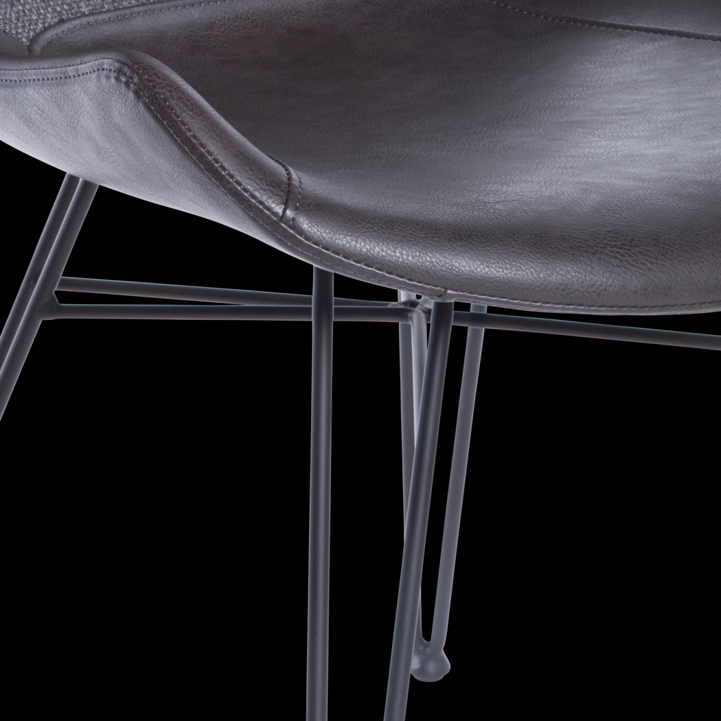 Heidiway Dark Gray Side Chair, Set of 2 - Thumbnail - Image 6