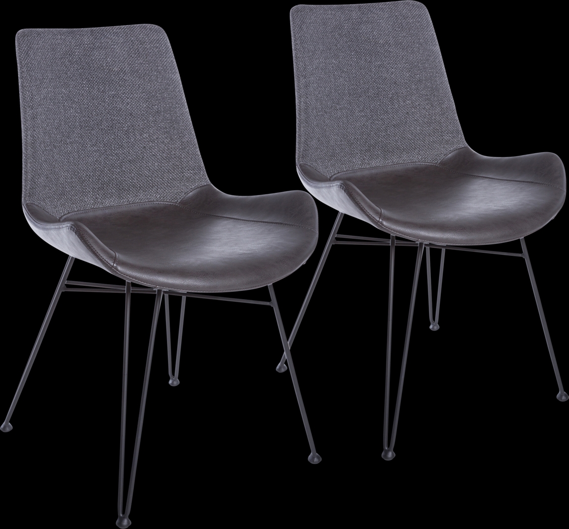 Heidiway Dark Gray Side Chair, Set of 2 - Thumbnail - Image 7