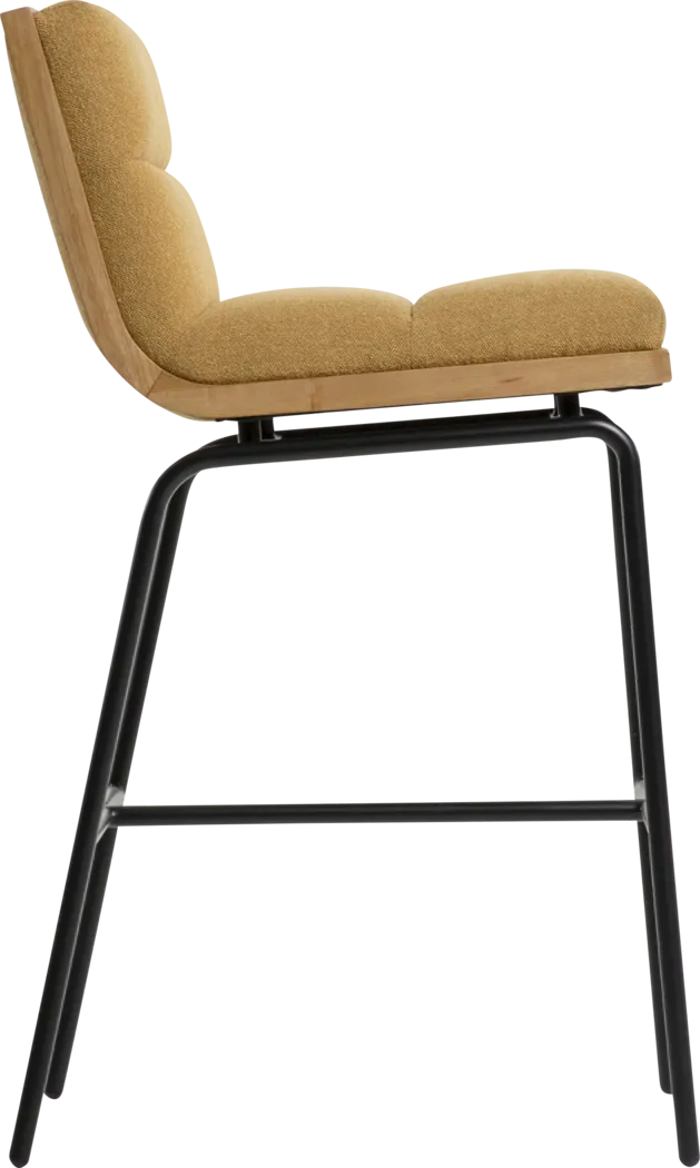 Heike II Mustard Barstool - Thumbnail - Image 3