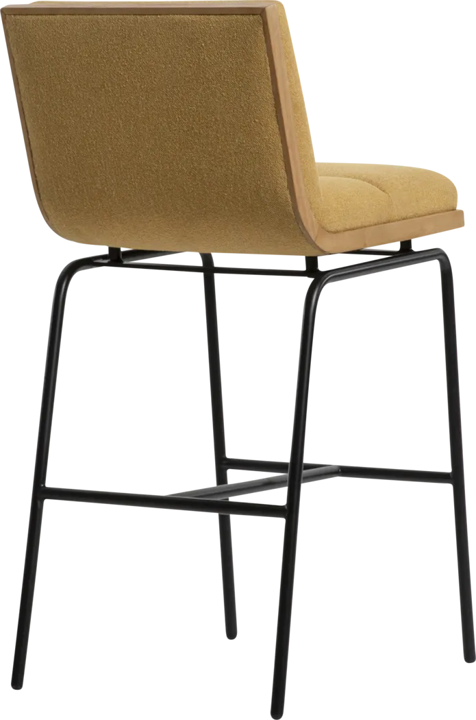 Heike II Mustard Barstool - Thumbnail - Image 4